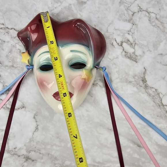 Vintage Clay Art Female, Art Deco Mask - Picture 8 of 10